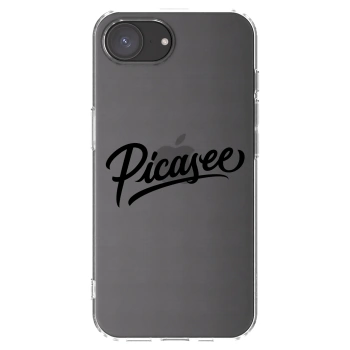 Picasee διαφανής θήκη σιλικόνης Apple iPhone 16e - Picasee - old logo - black