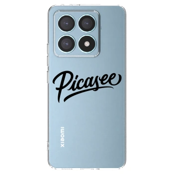 Picasee διαφανής θήκη σιλικόνης Xiaomi 14T Pro - Picasee - old logo - black