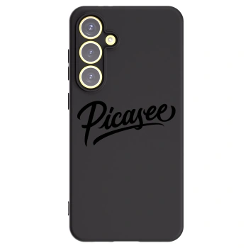 Picasee Μαύρη θήκη σιλικόνης για Samsung Galaxy S24 FE S721B - Picasee - old logo - black