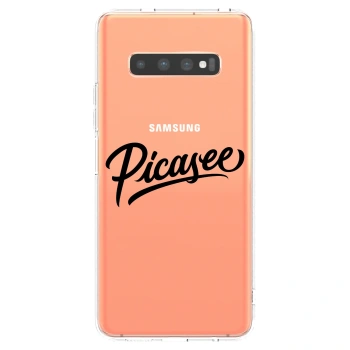 Picasee διαφανής θήκη σιλικόνης Samsung Galaxy S10 Plus G975 - Picasee - old logo - black
