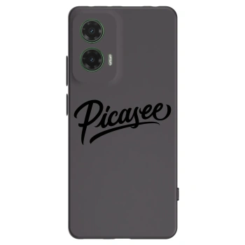 Picasee Μαύρη θήκη σιλικόνης για Motorola Moto G35 5G - Picasee - old logo - black