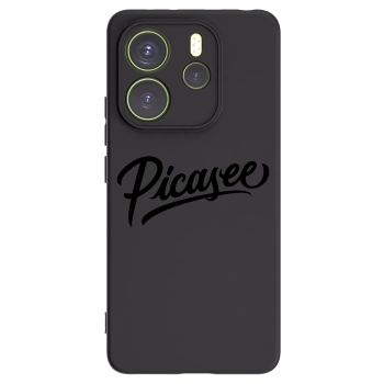 Picasee Μαύρη θήκη σιλικόνης για Xiaomi Redmi Note 14 4G - Picasee - old logo - black