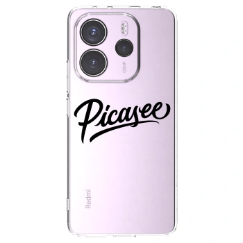 Picasee διαφανής θήκη σιλικόνης Xiaomi Redmi Note 14 4G - Picasee - old logo - black