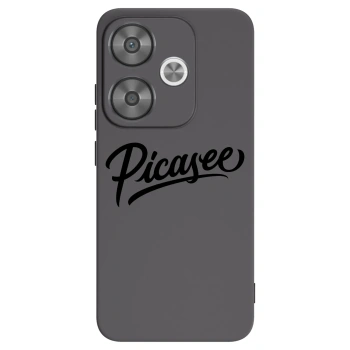 Picasee Μαύρη θήκη σιλικόνης για Xiaomi Poco F6 - Picasee - old logo - black