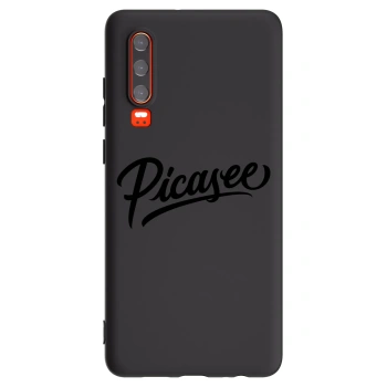 Picasee Μαύρη θήκη σιλικόνης για Huawei P30 - Picasee - old logo - black
