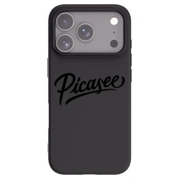 Picasee Μαύρη θήκη σιλικόνης για Apple iPhone 17 Pro - Picasee - old logo - black