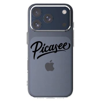 Picasee διαφανής θήκη σιλικόνης Apple iPhone 17 Pro - Picasee - old logo - black