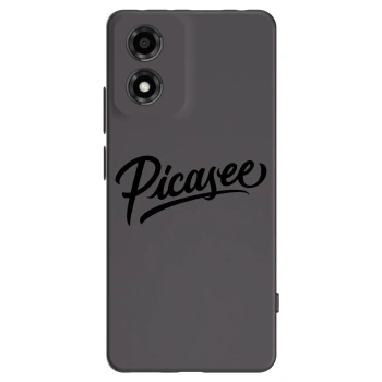 Picasee Μαύρη θήκη σιλικόνης για Motorola Moto E14 - Picasee - old logo - black
