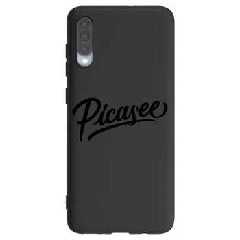 Picasee Μαύρη θήκη σιλικόνης για Samsung Galaxy A70 A705F - Picasee - old logo - black