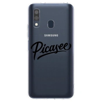 Picasee διαφανής θήκη σιλικόνης Samsung Galaxy A40 A405F - Picasee - old logo - black