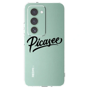 Picasee διαφανής θήκη σιλικόνης Xiaomi Redmi 15 5G - Picasee - old logo - black