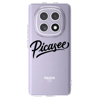 Picasee διαφανής θήκη σιλικόνης Xiaomi Redmi Note 15 - Picasee - old logo - black