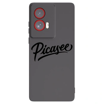 Picasee Μαύρη θήκη σιλικόνης για Motorola Edge 50 Fusion - Picasee - old logo - black