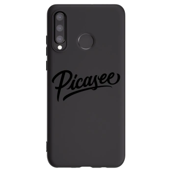 Picasee Μαύρη θήκη σιλικόνης για Huawei P30 Lite - Picasee - old logo - black