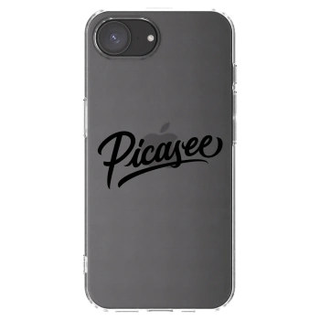 Picasee διαφανής θήκη σιλικόνης Apple iPhone 17e - Picasee - old logo - black