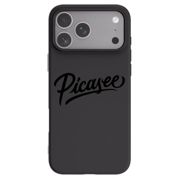 Picasee Μαύρη θήκη σιλικόνης για Apple iPhone 18 Pro Max - Picasee - old logo - black