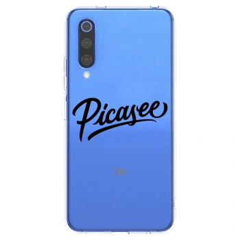 Picasee διαφανής θήκη σιλικόνης Xiaomi Mi 9 SE - Picasee - old logo - black