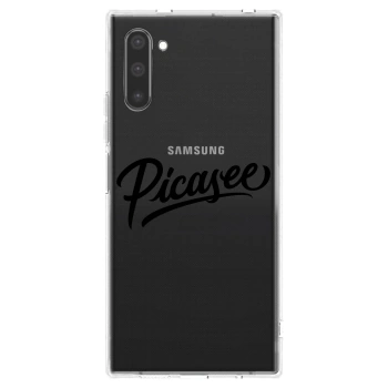 Picasee διαφανής θήκη σιλικόνης Samsung Galaxy Note 10 N970F - Picasee - old logo - black