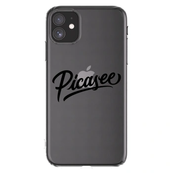 Picasee διαφανής θήκη σιλικόνης Apple iPhone 11 - Picasee - old logo - black