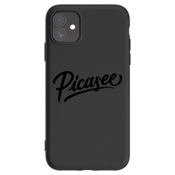 Picasee Μαύρη θήκη σιλικόνης για Apple iPhone 11 - Picasee - old logo - black