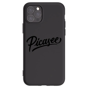 Picasee Μαύρη θήκη σιλικόνης για Apple iPhone 11 Pro - Picasee - old logo - black