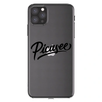 Picasee διαφανής θήκη σιλικόνης Apple iPhone 11 Pro Max - Picasee - old logo - black
