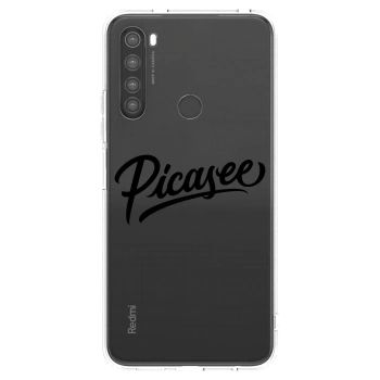 Picasee διαφανής θήκη σιλικόνης Xiaomi Redmi Note 8 - Picasee - old logo - black