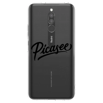 Picasee διαφανής θήκη σιλικόνης Xiaomi Redmi 8 - Picasee - old logo - black