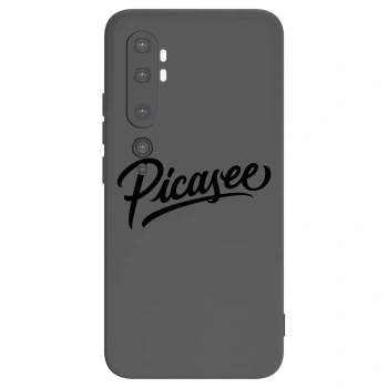 Picasee Μαύρη θήκη σιλικόνης για Xiaomi Mi Note 10 (Pro) - Picasee - old logo - black