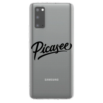Picasee διαφανής θήκη σιλικόνης Samsung Galaxy S20 G980F - Picasee - old logo - black