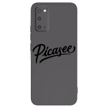 Picasee Μαύρη θήκη σιλικόνης για Samsung Galaxy S20 G980F - Picasee - old logo - black
