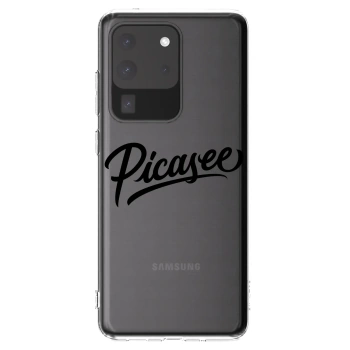 Picasee διαφανής θήκη σιλικόνης Samsung Galaxy S20 Ultra 5G G988F - Picasee - old logo - black