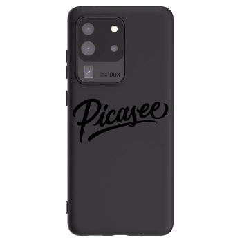Picasee Μαύρη θήκη σιλικόνης για Samsung Galaxy S20 Ultra 5G G988F - Picasee - old logo - black