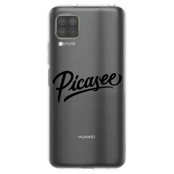 Picasee διαφανής θήκη σιλικόνης Huawei P40 Lite - Picasee - old logo - black