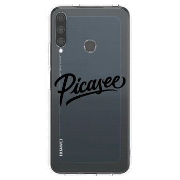 Picasee διαφανής θήκη σιλικόνης Huawei P40 Lite E - Picasee - old logo - black