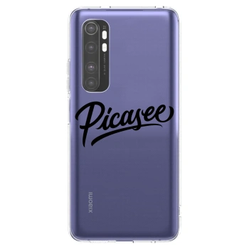 Picasee διαφανής θήκη σιλικόνης Xiaomi Mi Note 10 Lite - Picasee - old logo - black