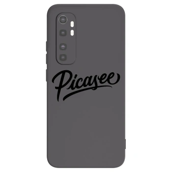 Picasee Μαύρη θήκη σιλικόνης για Xiaomi Mi Note 10 Lite - Picasee - old logo - black