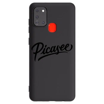 Picasee Μαύρη θήκη σιλικόνης για Samsung Galaxy A21s - Picasee - old logo - black