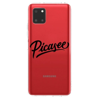 Picasee διαφανής θήκη σιλικόνης Samsung Galaxy Note 10 Lite N770F - Picasee - old logo - black