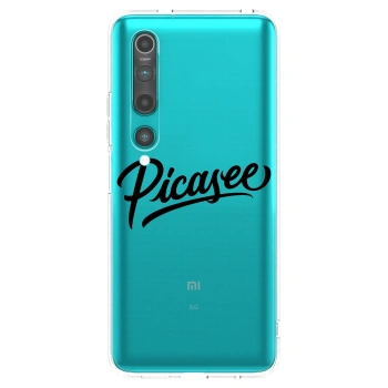 Picasee διαφανής θήκη σιλικόνης Xiaomi Mi 10 - Picasee - old logo - black