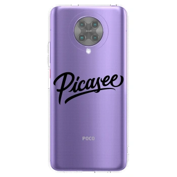 Picasee διαφανής θήκη σιλικόνης Xiaomi Poco F2 Pro - Picasee - old logo - black
