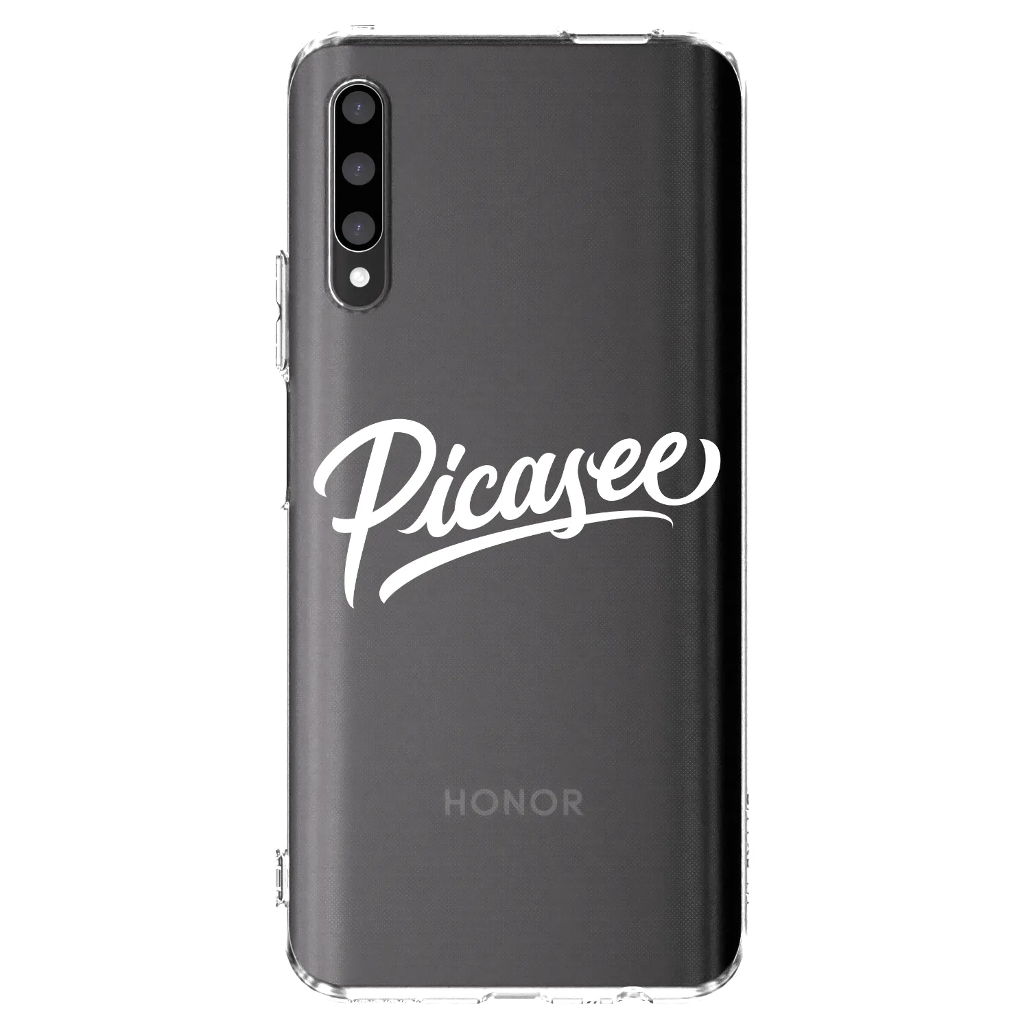 Picasee διαφανής θήκη σιλικόνης Honor 9X Pro - Picasee - old logo - white