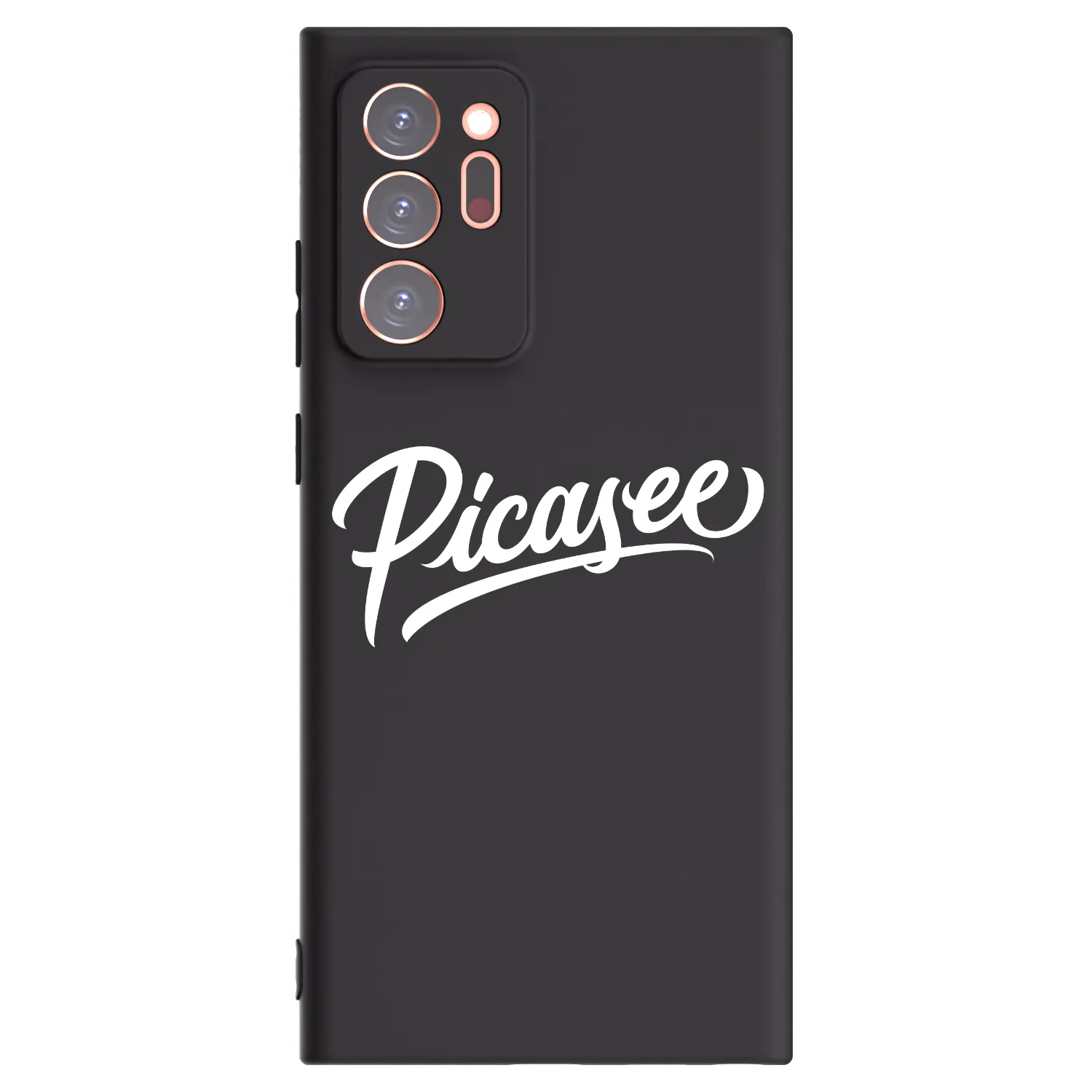 Picasee Μαύρη θήκη σιλικόνης για Samsung Galaxy Note 20 Ultra - Picasee - old logo - white