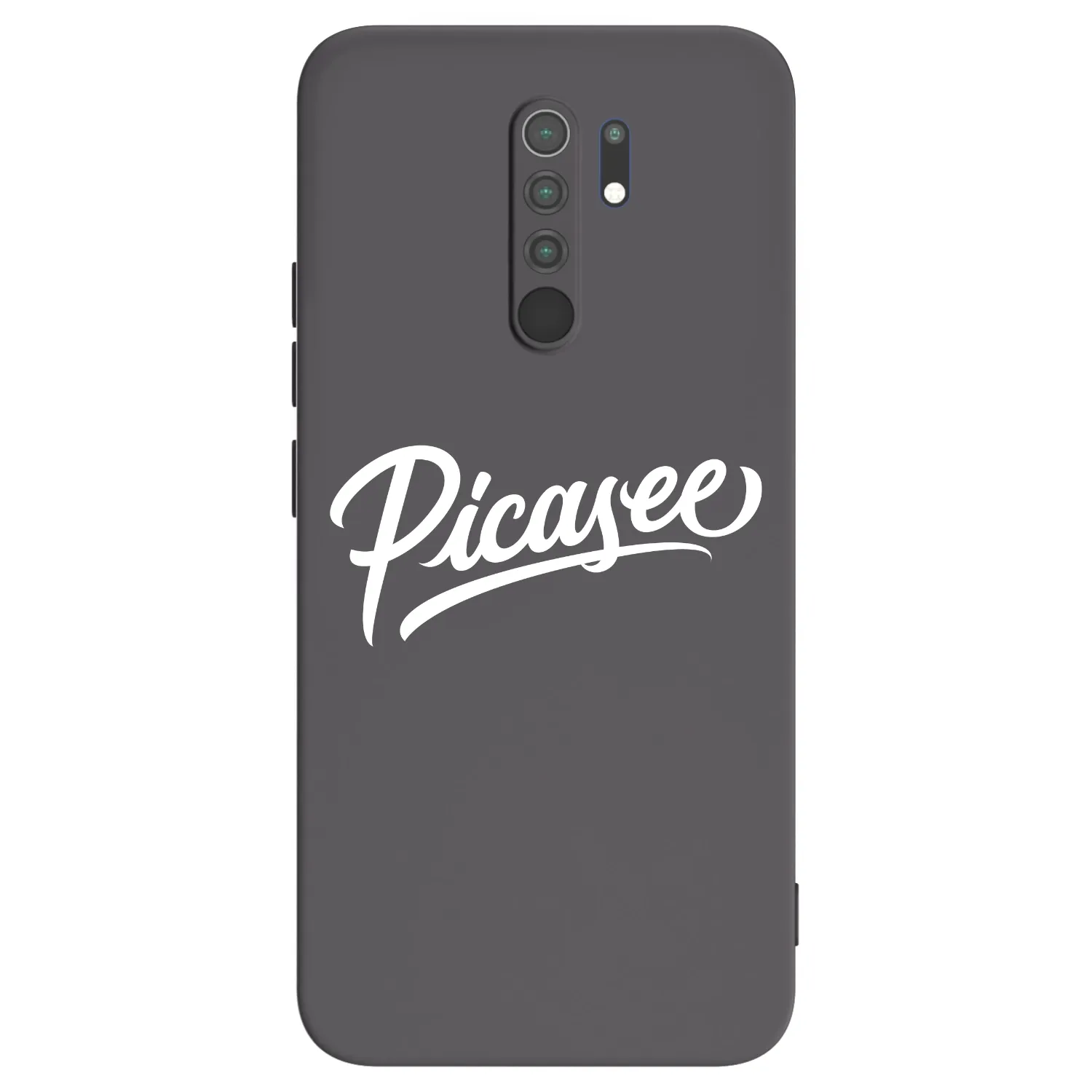 Picasee Μαύρη θήκη σιλικόνης για Xiaomi Redmi 9 - Picasee - old logo - white