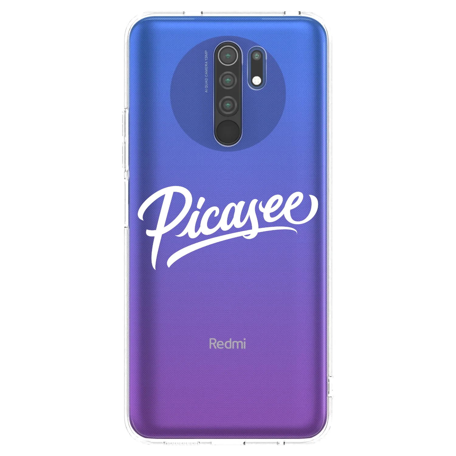 Picasee διαφανής θήκη σιλικόνης Xiaomi Redmi 9 - Picasee - old logo - white