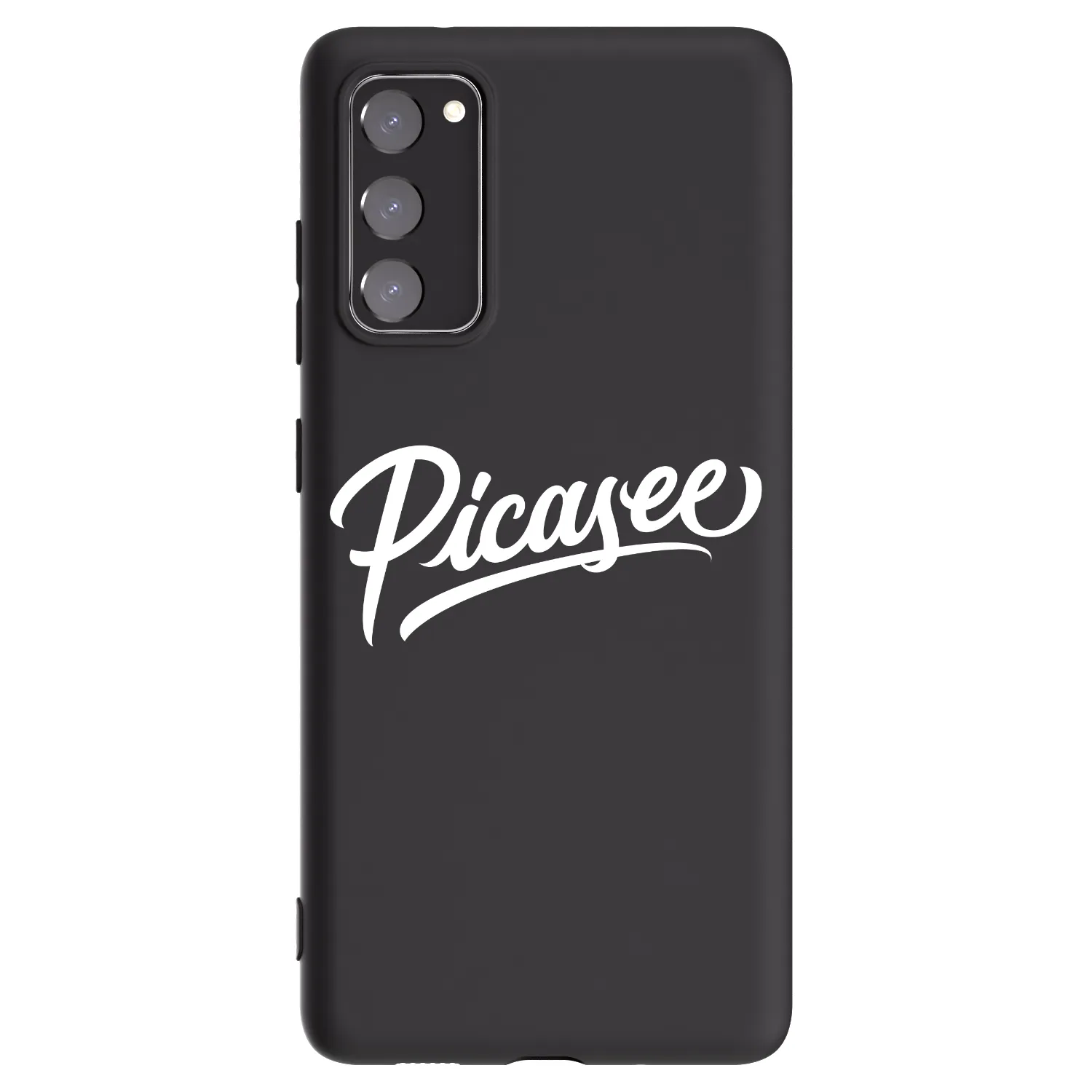 Picasee Μαύρη θήκη σιλικόνης για Samsung Galaxy S20 FE - Picasee - old logo - white