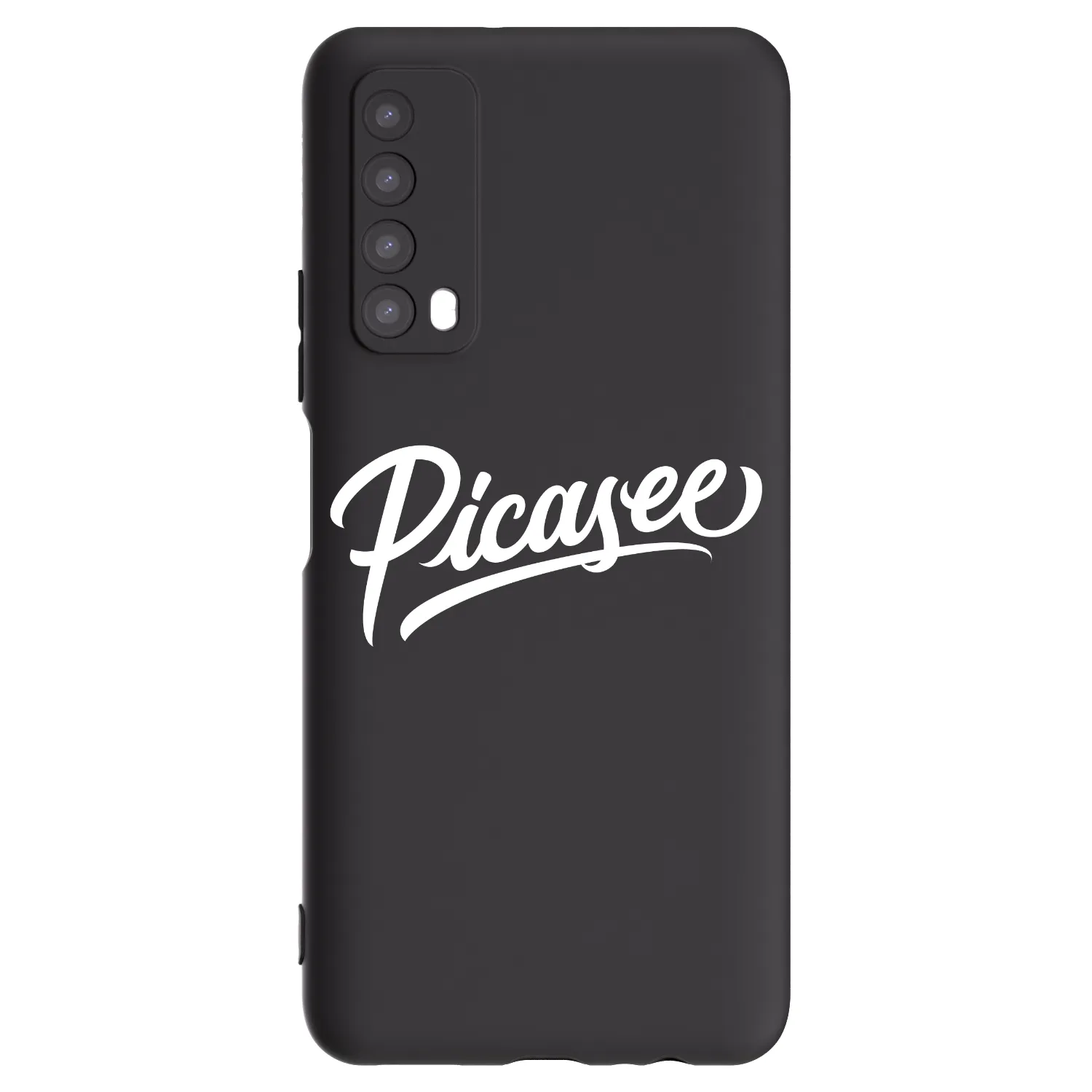 Picasee Μαύρη θήκη σιλικόνης για Huawei P Smart 2021 - Picasee - old logo - white
