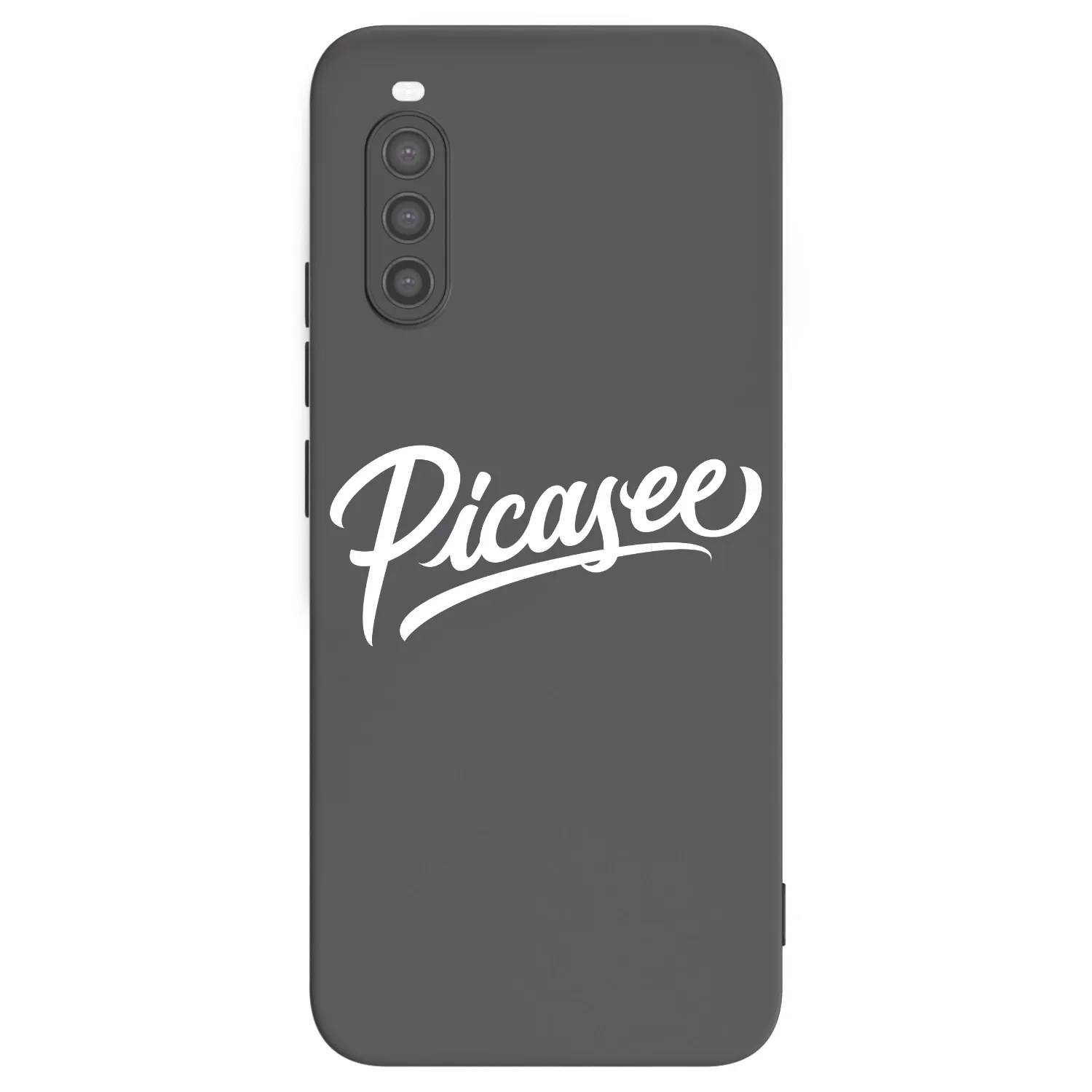 Picasee Μαύρη θήκη σιλικόνης για Sony Xperia 10 II - Picasee - old logo - white