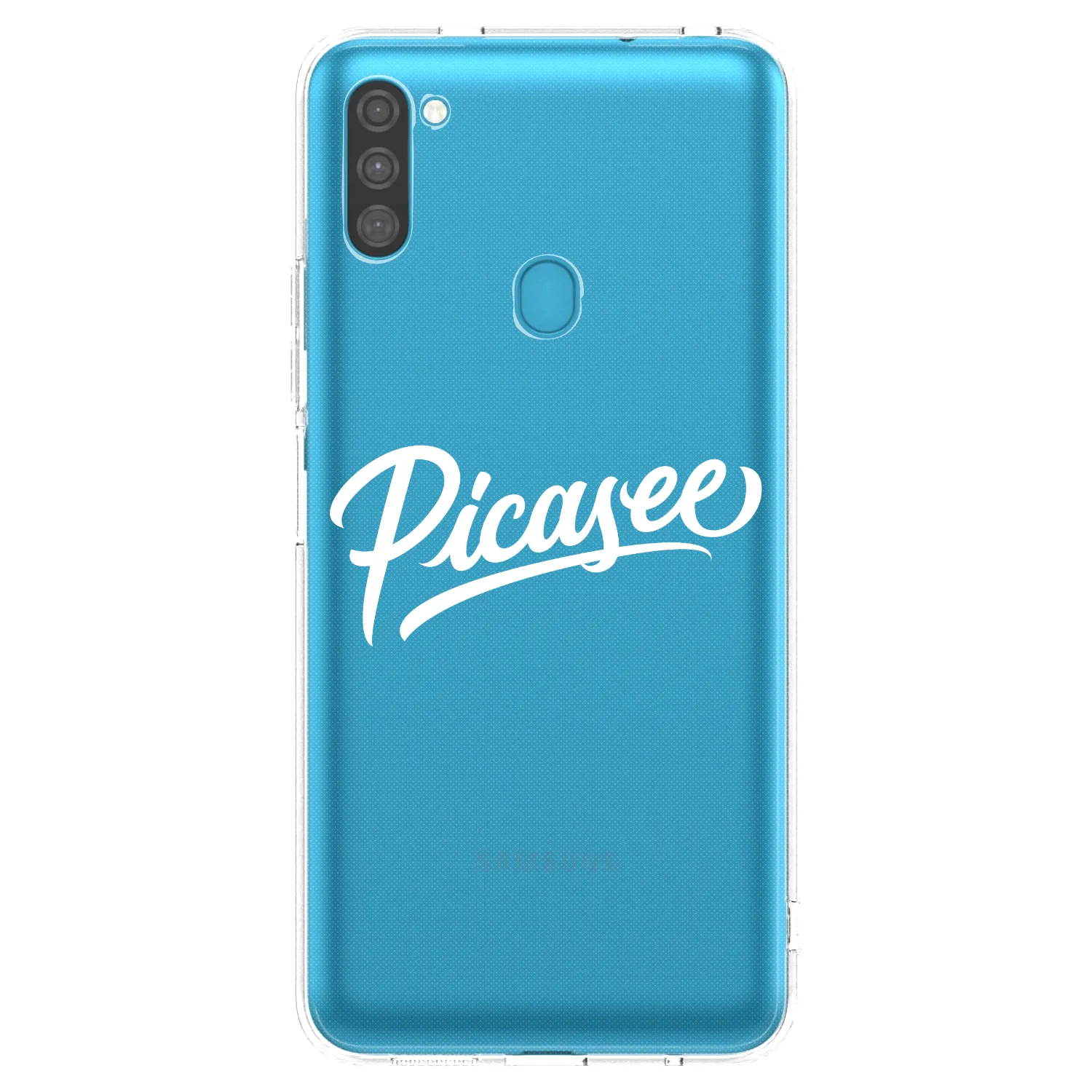 Picasee διαφανής θήκη σιλικόνης Samsung Galaxy M11 - Picasee - old logo - white