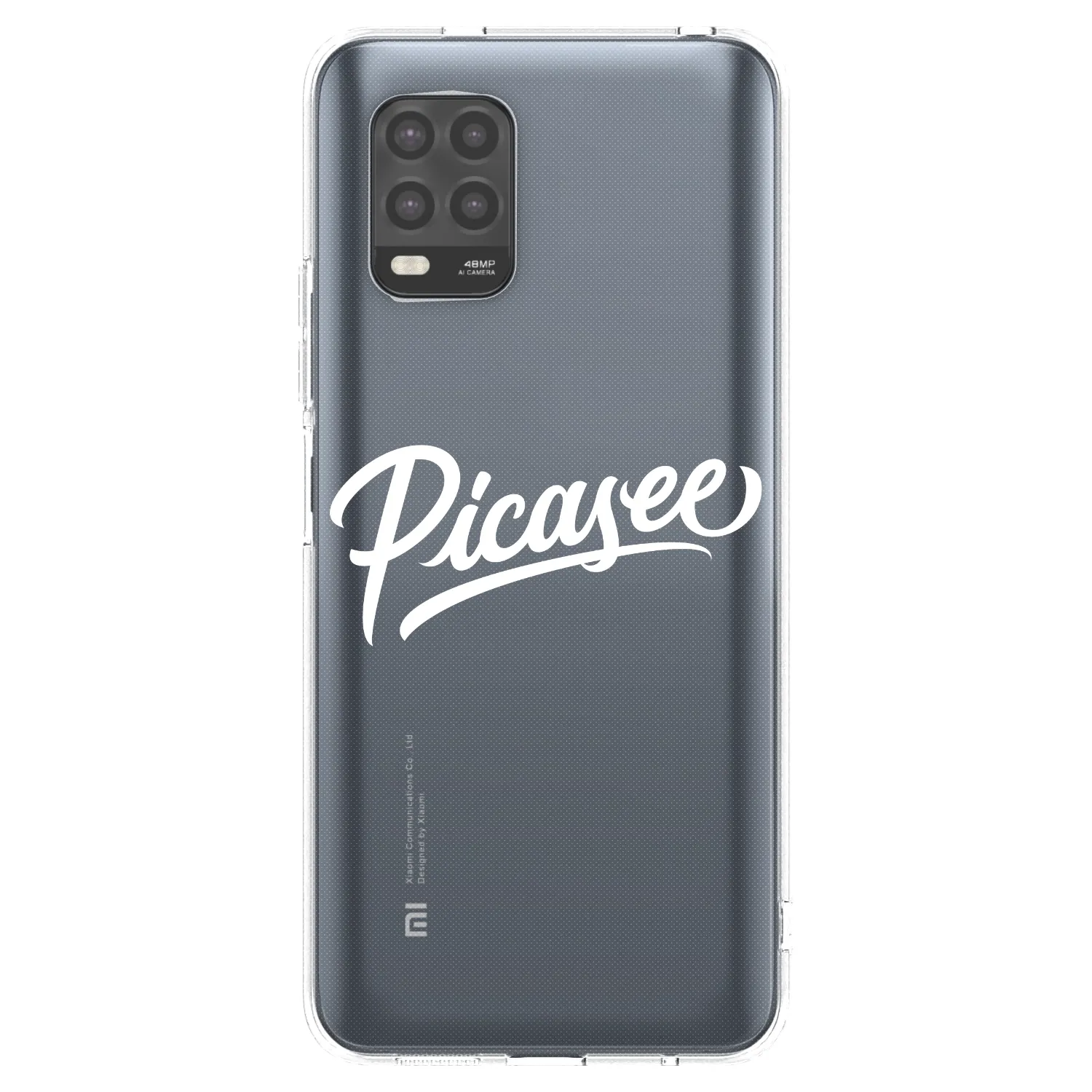 Picasee διαφανής θήκη σιλικόνης Xiaomi Mi 10 Lite - Picasee - old logo - white